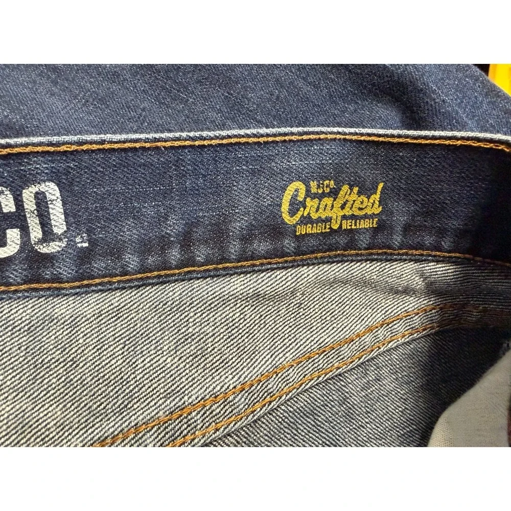 Nautica Jeans Co. Dark Wash Blue Jeans Relaxed Fit Mens' size 36x32 100% Cotton